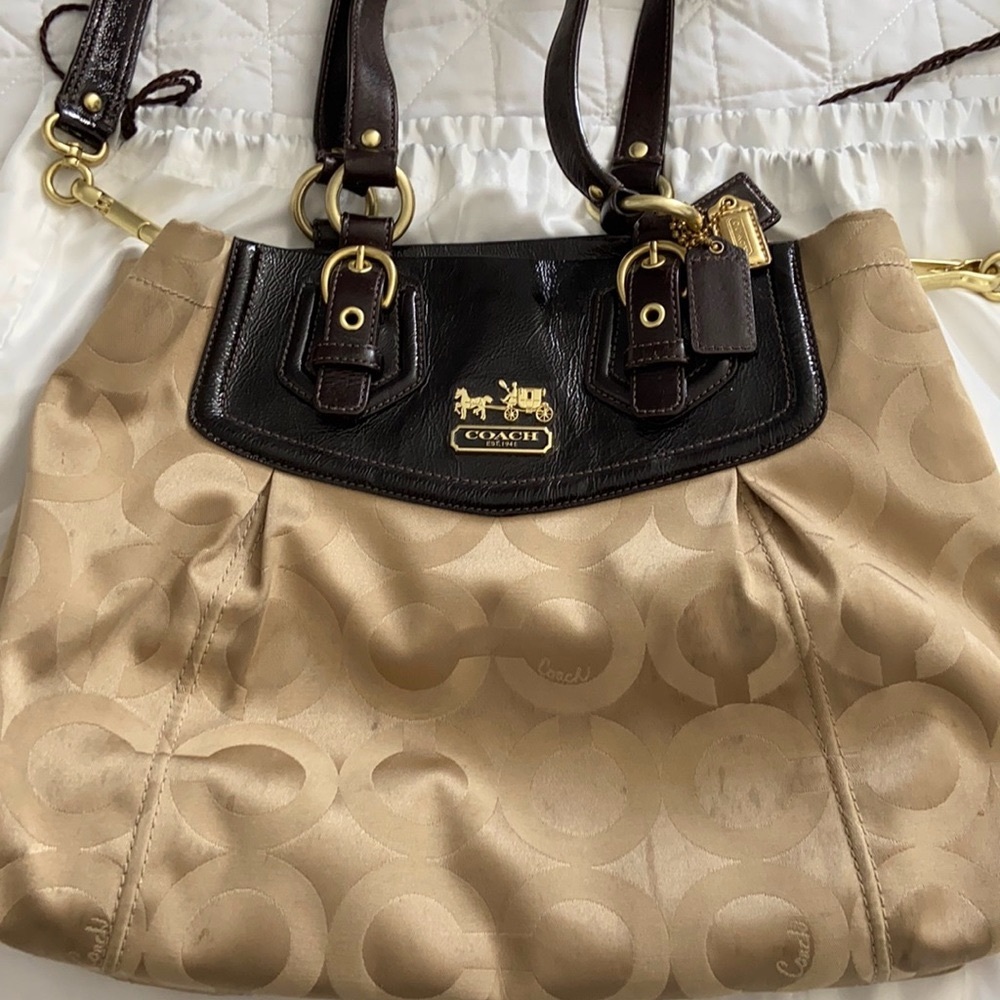 Neutral Coach Purse